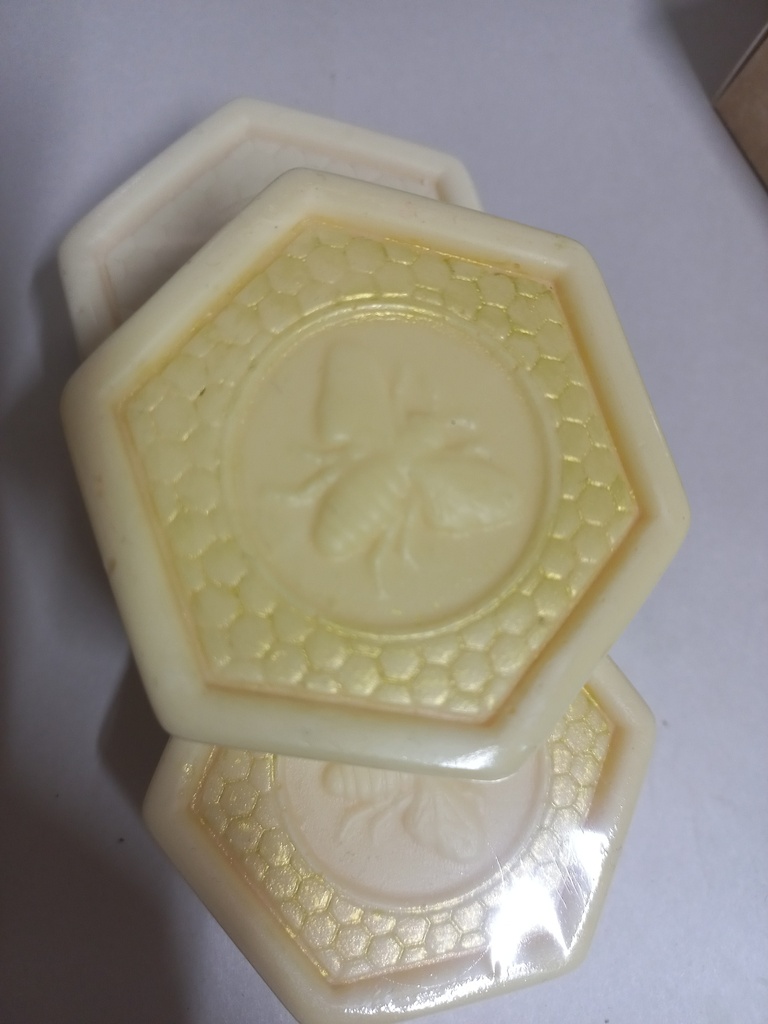 JABON MIEL ABEJA HEXAGONAL